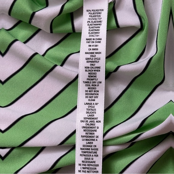 RLX Ralph Lauren Polo Shirt Mens Size M Short Sleeve Golf Stretch Green Striped - Picture 5 of 7